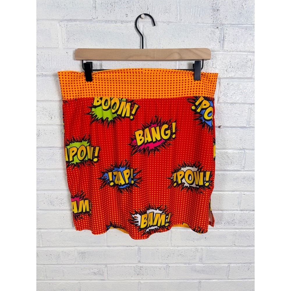 Skort Obsession Skort Womens XXL Comic Book Pop Art Built In Shorts Colorful